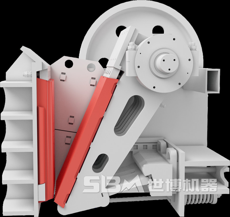 顎破結(jié)構(gòu)圖，直觀看46破碎機(jī)如何調(diào)粗細(xì)