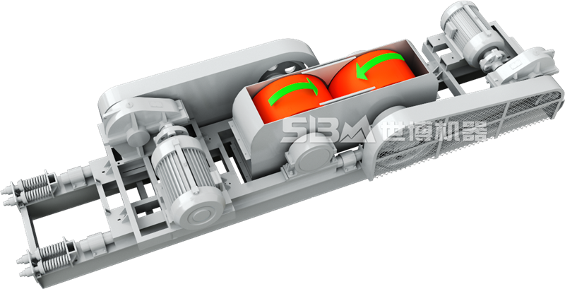 輥式細(xì)破機工作原理圖