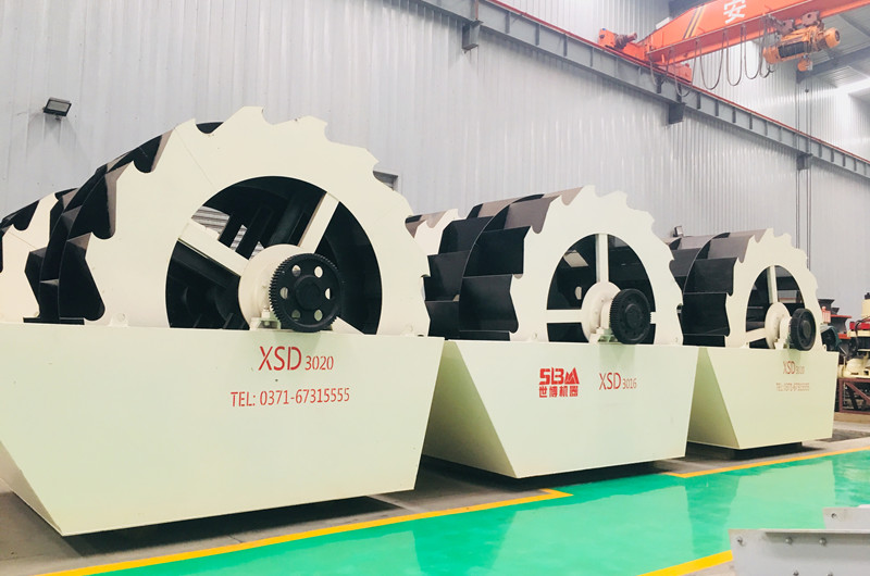 水洗石粉洗砂機(jī)，輪斗式洗砂機(jī)