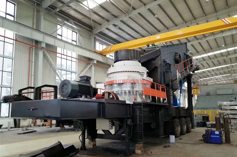 輪胎車(chē)載圓錐破打石子機(jī)