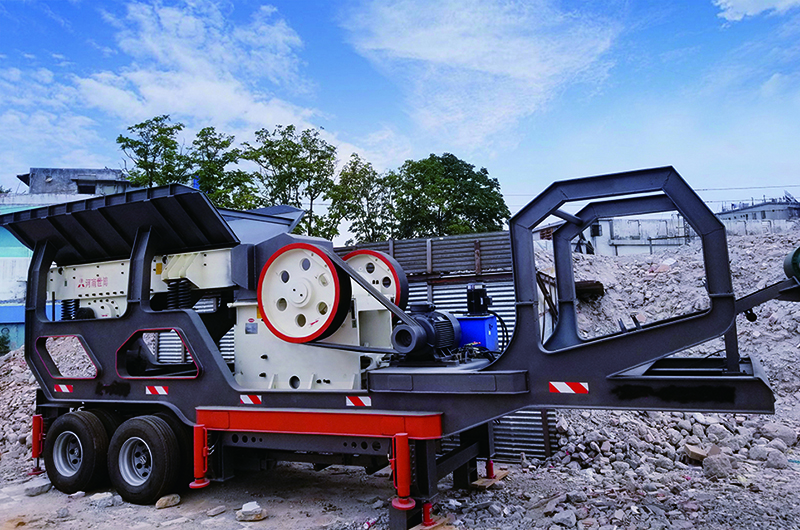 移動破碎機站，可加工建筑垃圾