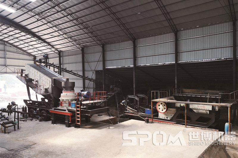 移動式花崗巖石子破碎生產(chǎn)線