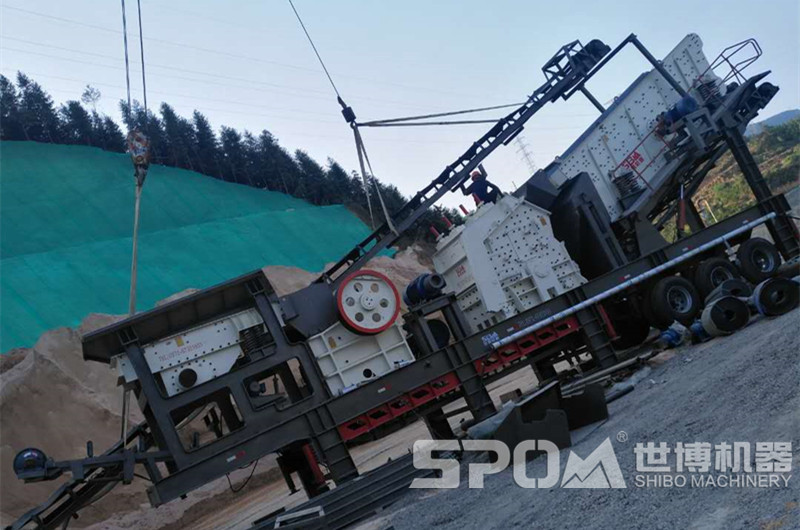 圖2，粗破破碎機(jī)配一臺二破反擊破