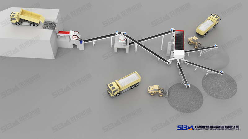 破碎硬石頭的成套破碎機(jī)設(shè)備