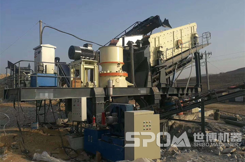 中細(xì)碎移動碎石機，圓錐破移動破碎站